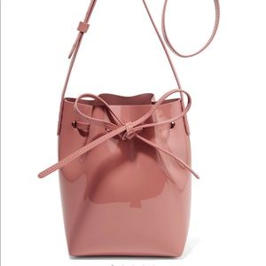Mansur Gavriel Mini Mini Bucket Bag - Patent Blush